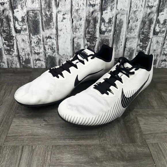 Nike Men size 15 Zoom Rival M 9 Track and Field Spikes White AH1020-001 - Picture 3 of 7